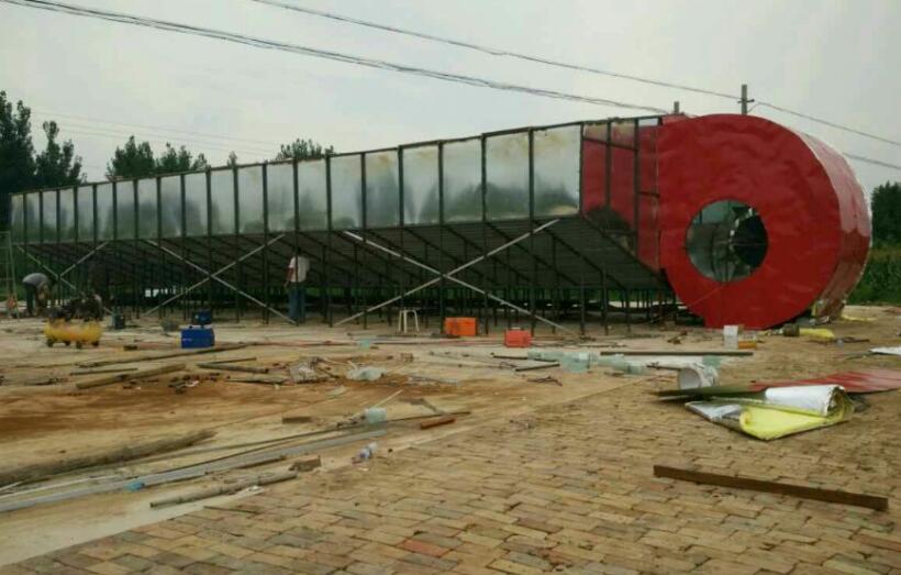 河北滄州青縣然空氣糧食果蔬烘干機現場